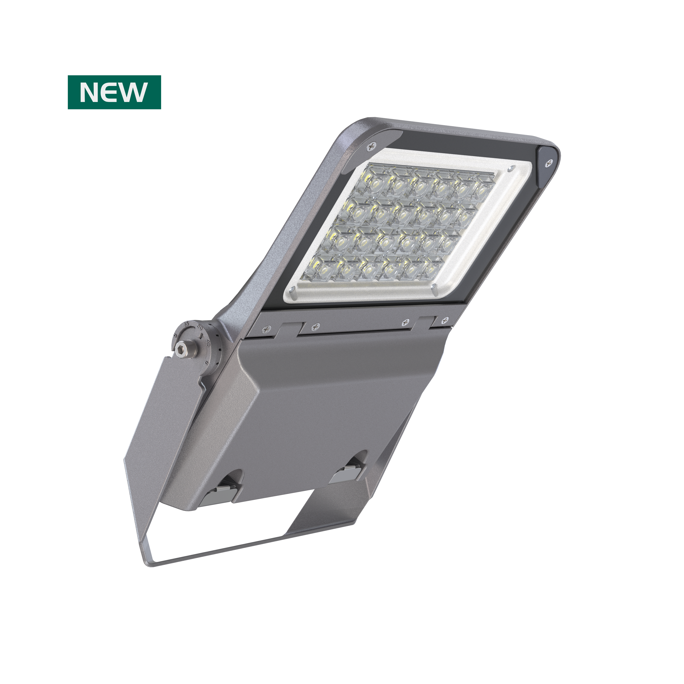 Tool free open high performance LED flood light