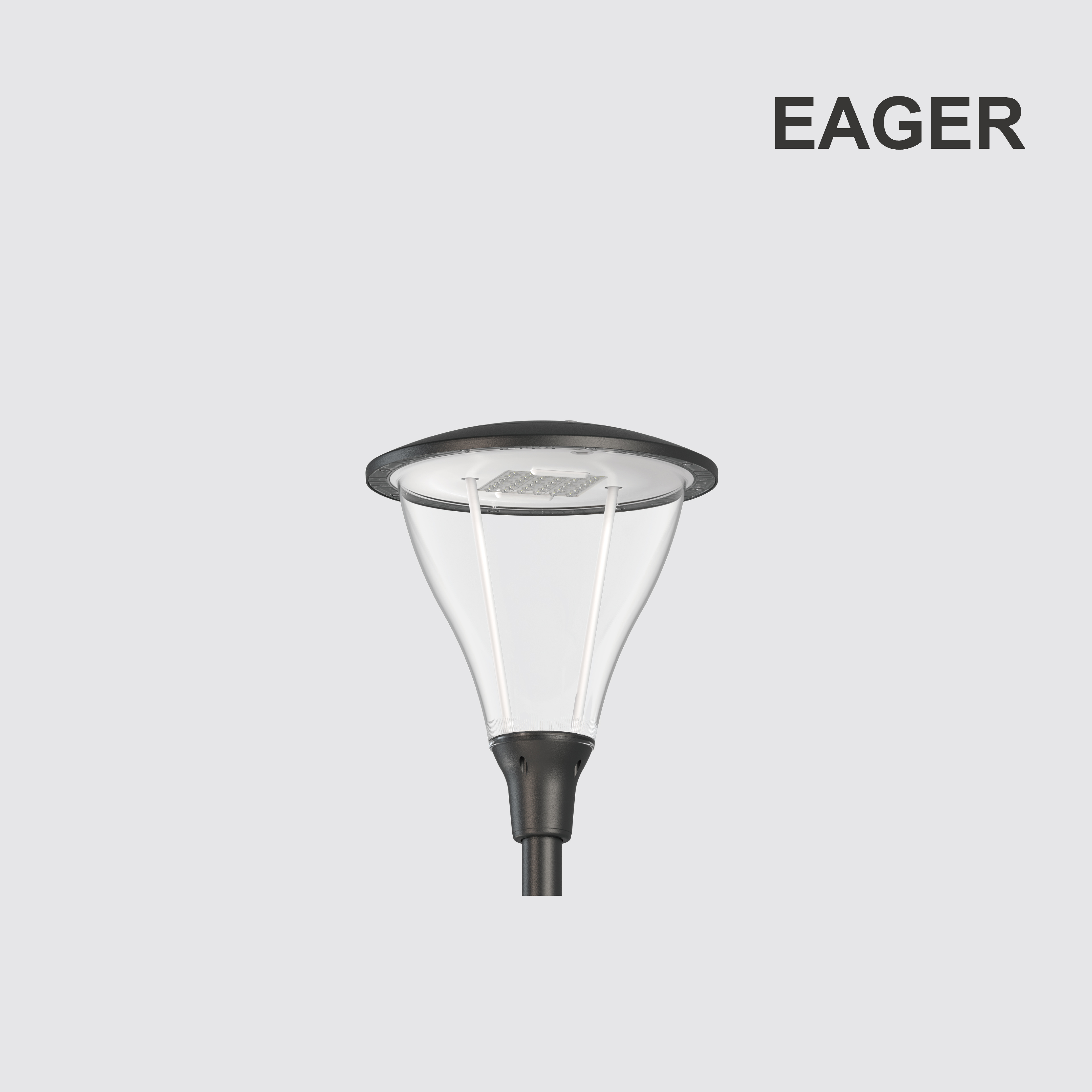 Modern style PC bowl Led outdoor park light